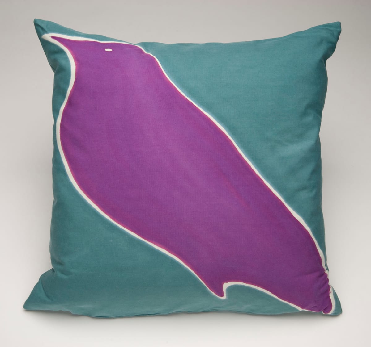 Bird Cushion - Raven by René D. Shoemaker 