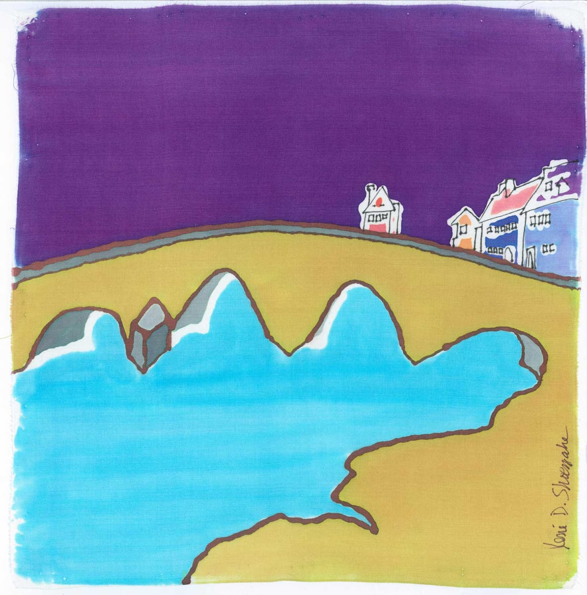 Pont Roby - Aubergine by René D. Shoemaker  Image: Pont Roby, Felletin. (Aubergine)