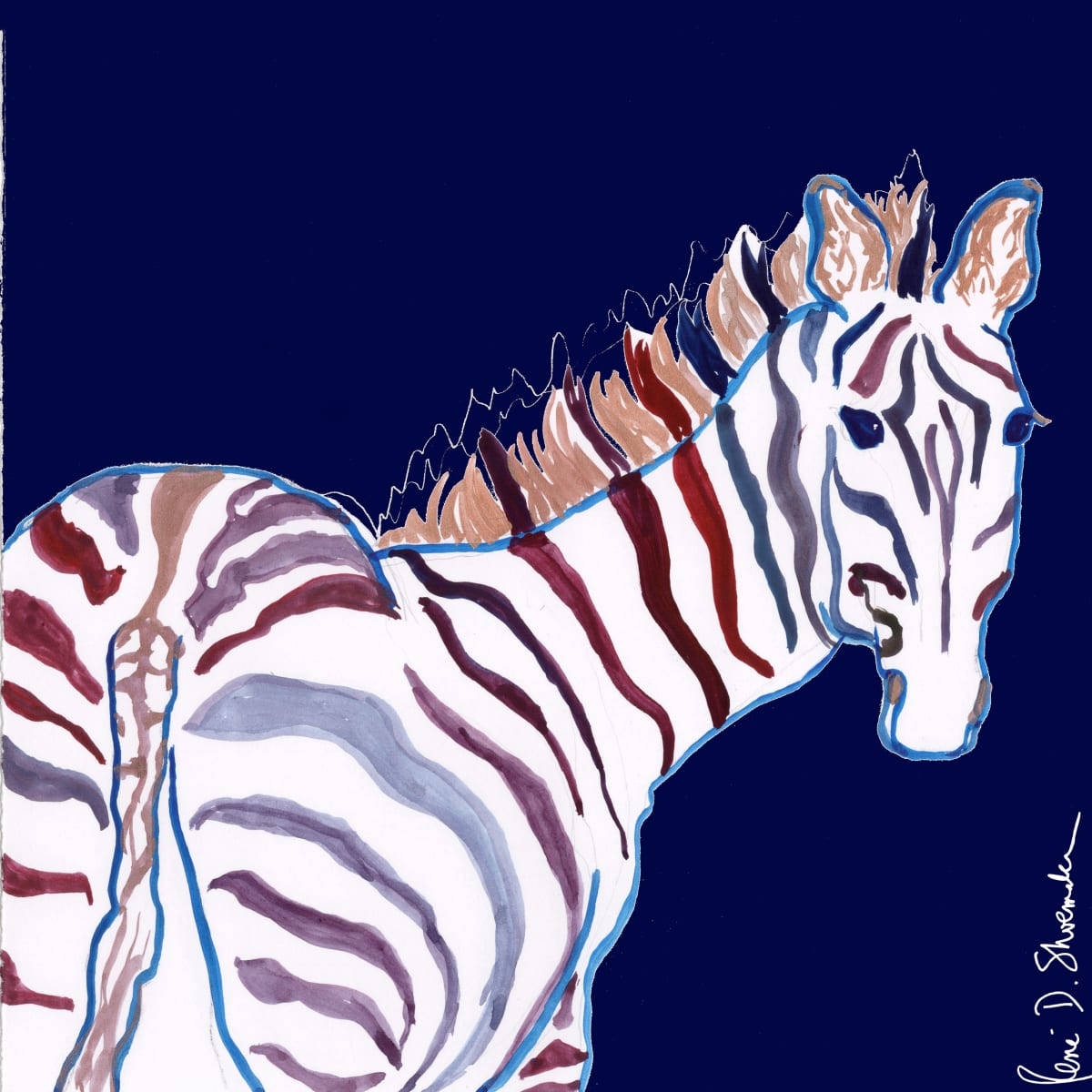 Zebra Will Dazzle by René D. Shoemaker  Image: Zebra Will Dazzle
