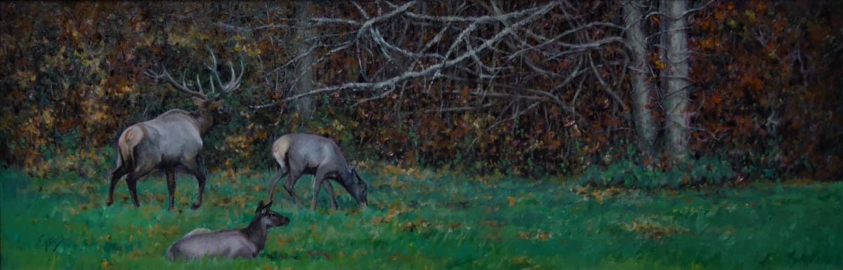 Elk on the Edge of Autumn by Linda Eades Blackburn 