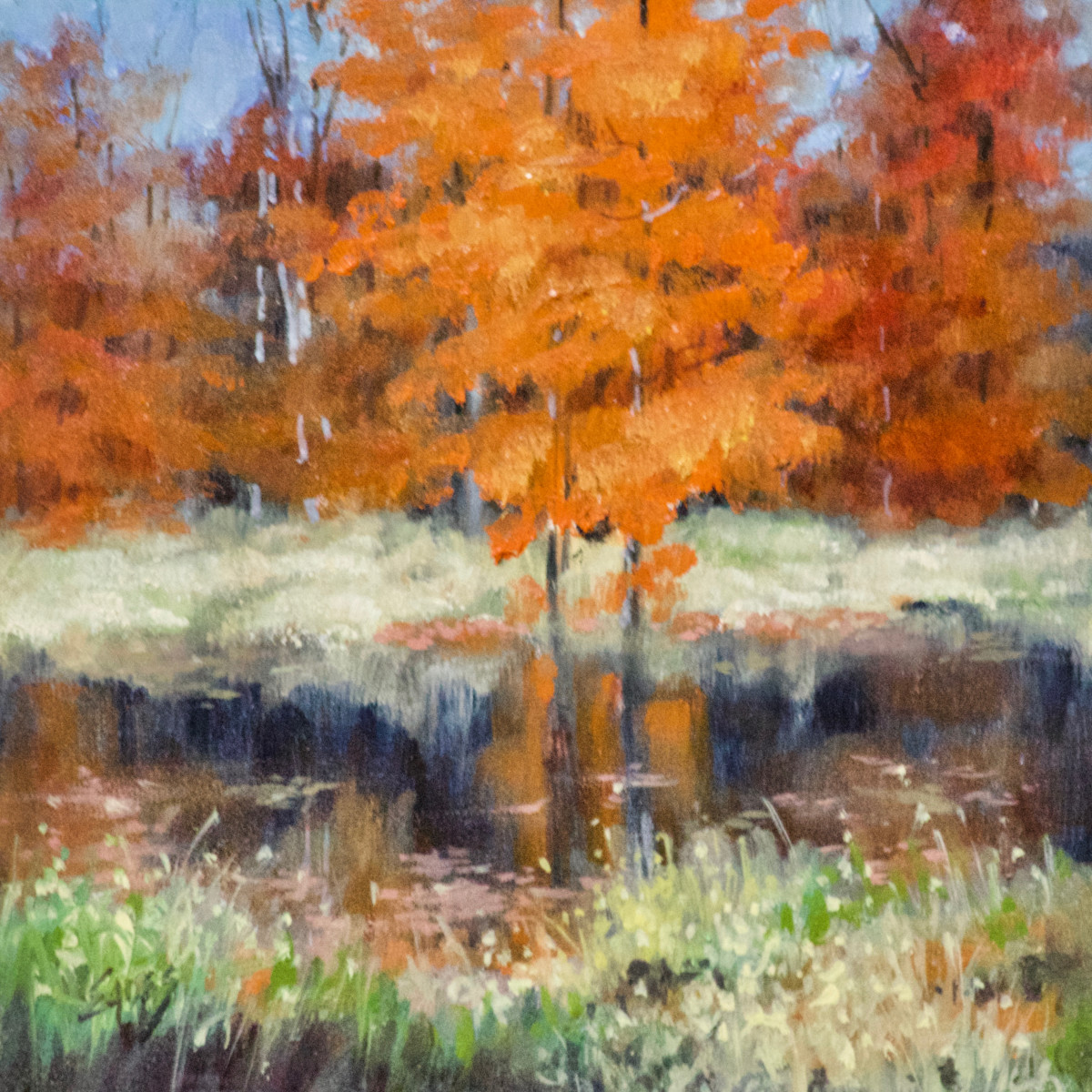 Leaves on the Water by Linda Eades Blackburn 