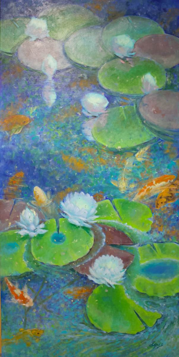Lunch by the Lily Pads by Linda Eades Blackburn 