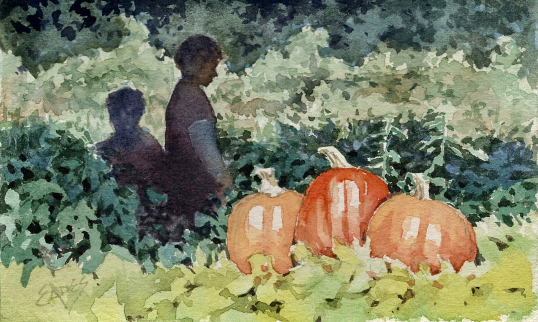 Pickin Pumpkins by Linda Eades Blackburn 