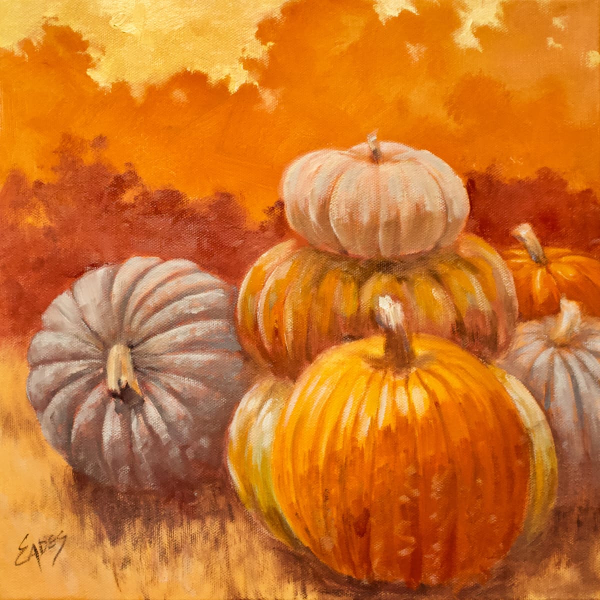 Pumpkins Gathered by Linda Eades Blackburn 