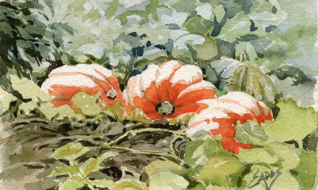 Pumpkins in the Patch WC by Linda Eades Blackburn 