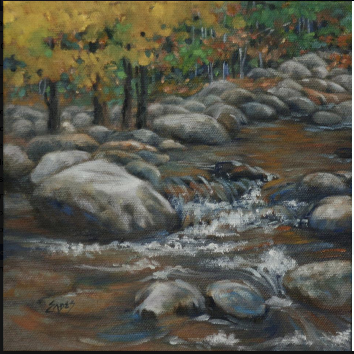 Fall Stream by Linda Eades Blackburn 