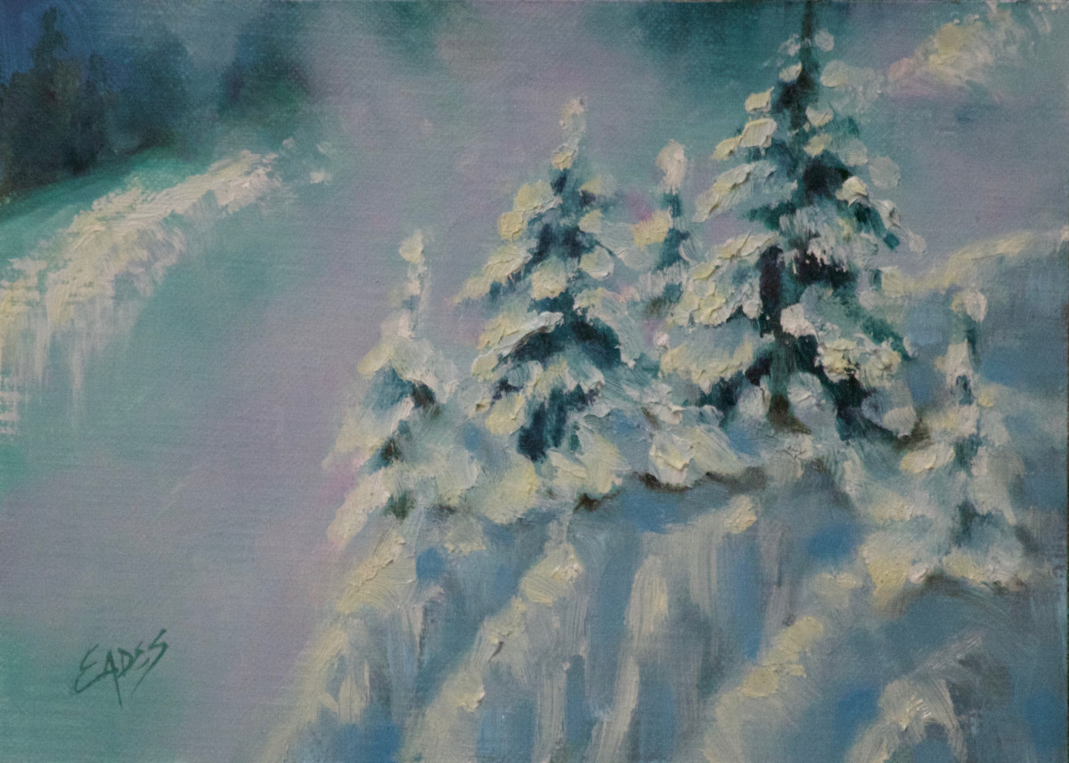 Snow Blowing in the Valley by Linda Eades Blackburn 