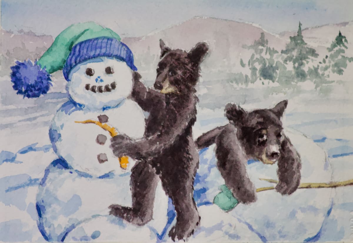 Snowy Mischief by Linda Eades Blackburn 