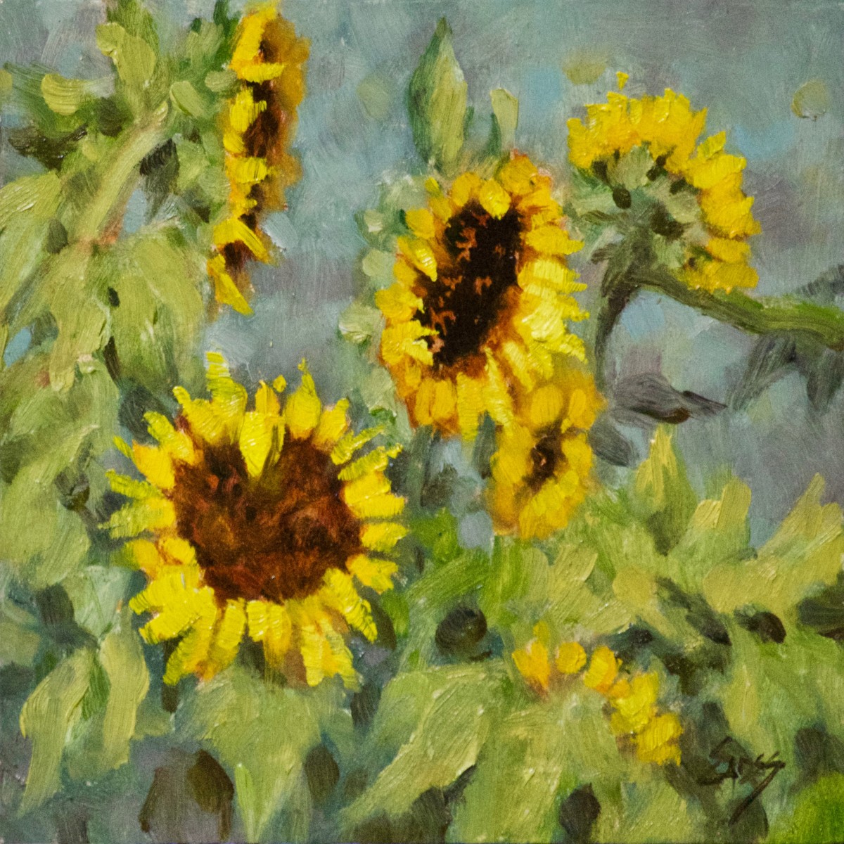 Sunflower Sighting by Linda Eades Blackburn 