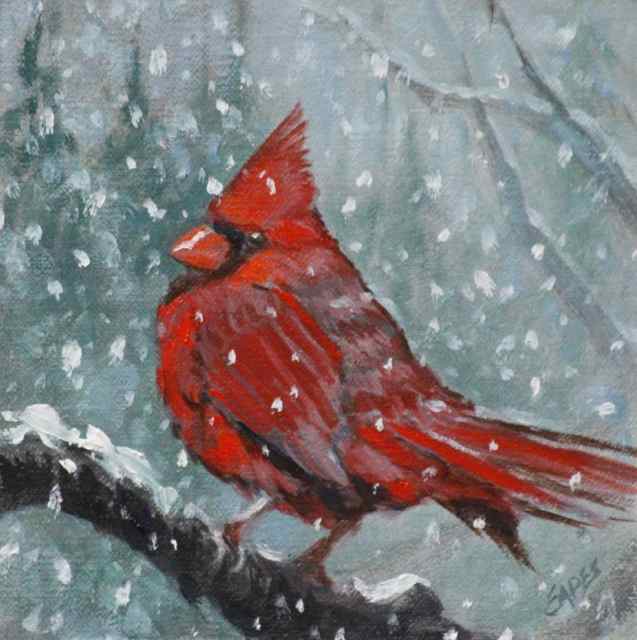 Winter Cardinal by Linda Eades Blackburn 