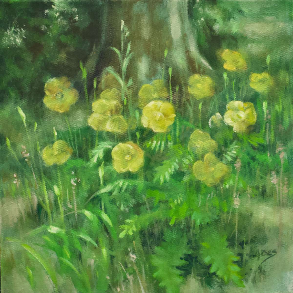 Yellow Blooms by Linda Eades Blackburn 
