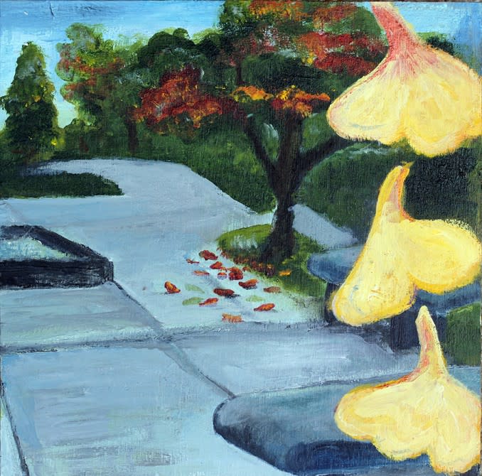 Gingko Leaves in Summer by Larissa Uredi 