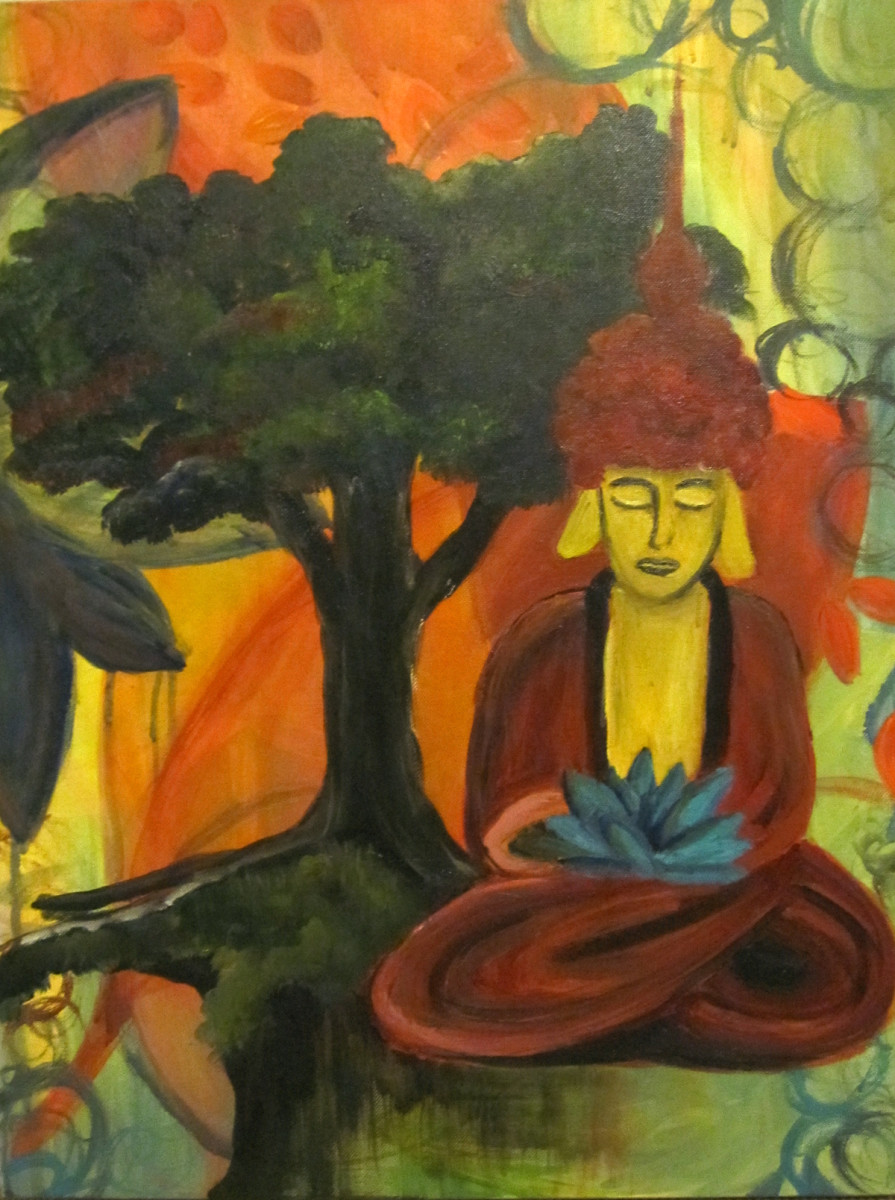 Golden Buddha by Larissa Uredi 