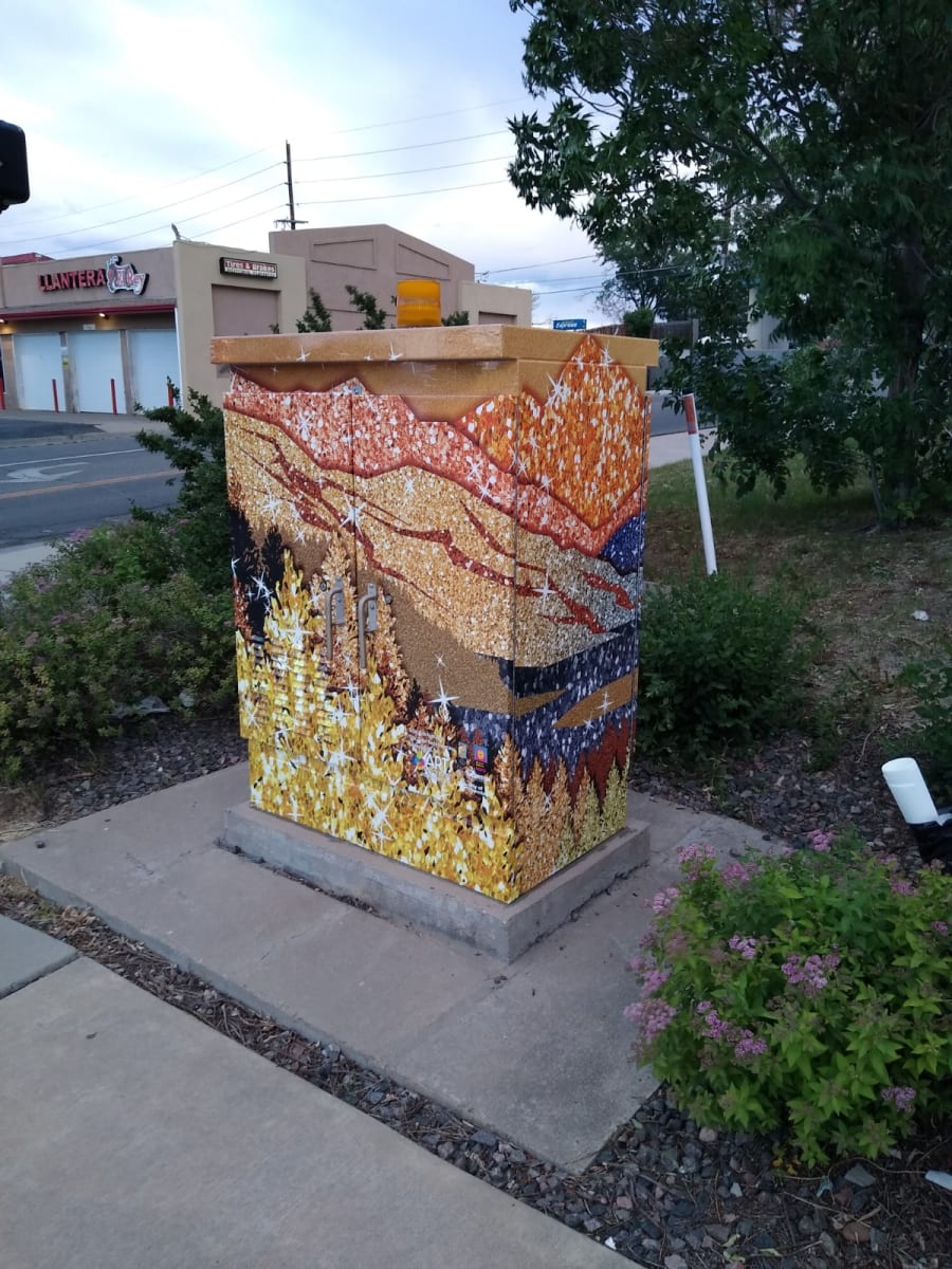 Glitter Rocky Mountains by Julie Lewis 