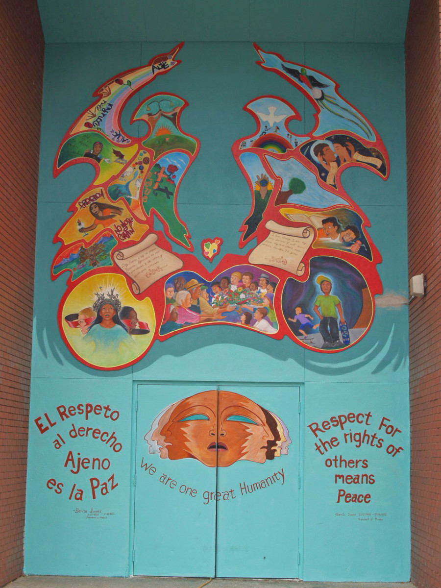 One Great Humanity (deaccessioned) by Leo  Tanguma 