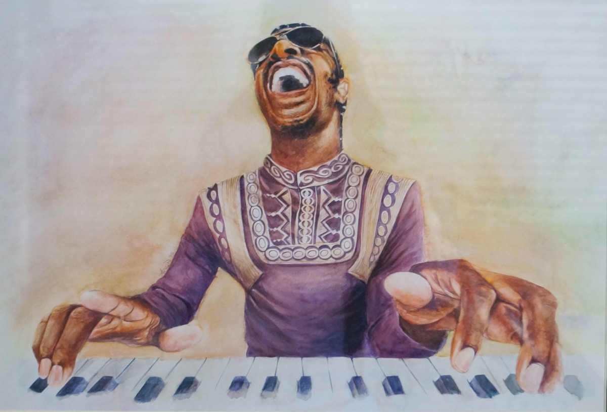 Stevie Wonder by Adrienne (Adri) Norris 