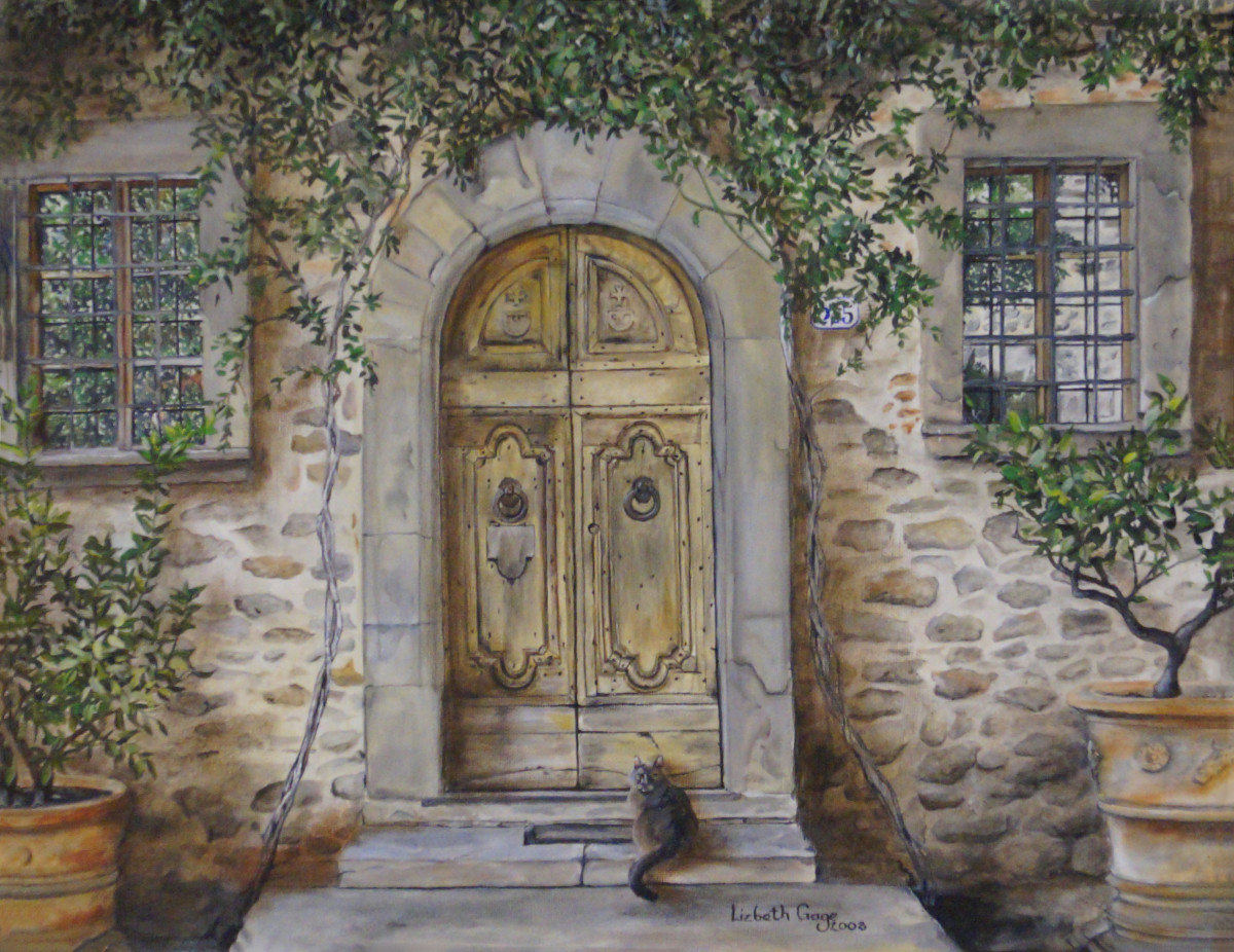 Tuscan Door by Lizbeth Gage 