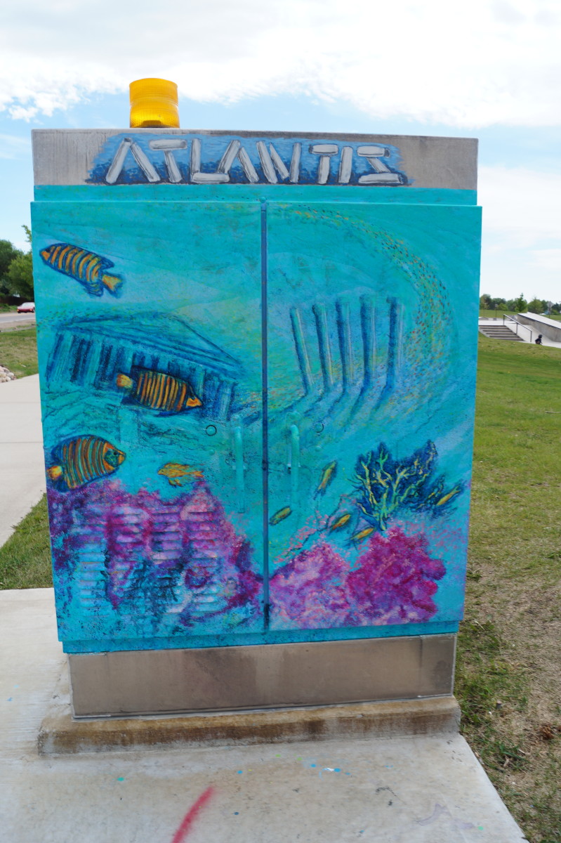 Lost City of Atlantis in a Fish Tank by Jerry  Jaramillo 