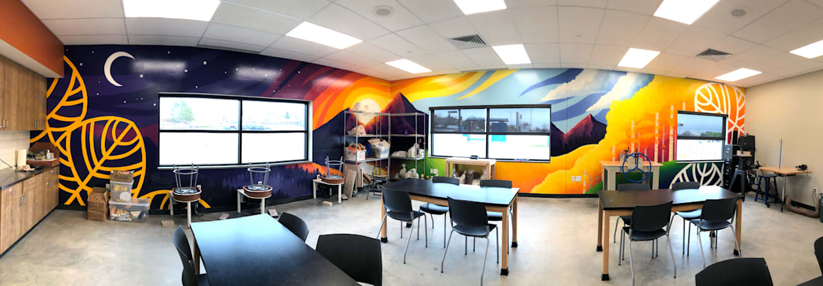 Active Adult Center - Untitled Mural by Julia Williams 