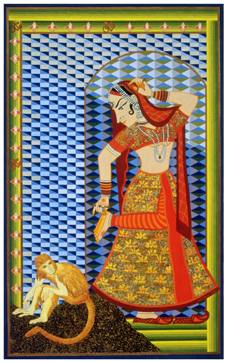 Indian Dancer (Giclee Print) by Lisa Aksen 