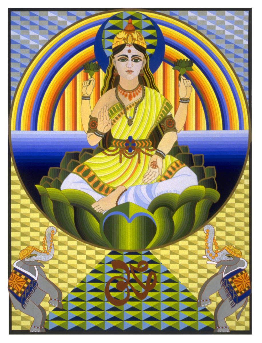 Yellow Lakshmi by Lisa Aksen 