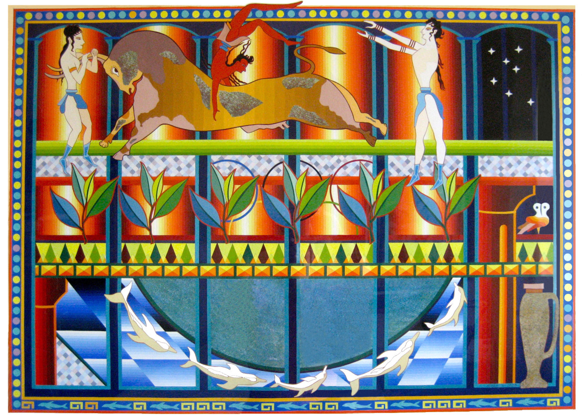 Olympic Bull Jumping by Lisa Aksen 