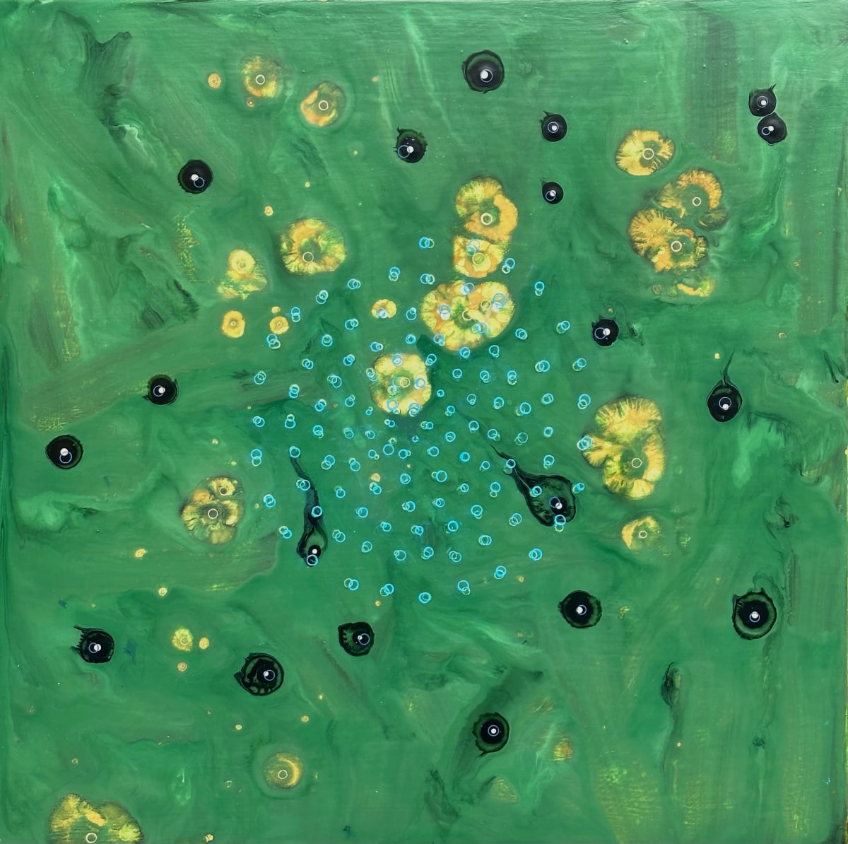 GARDEN BURSTING INTO LIFE by Richard Bruce 