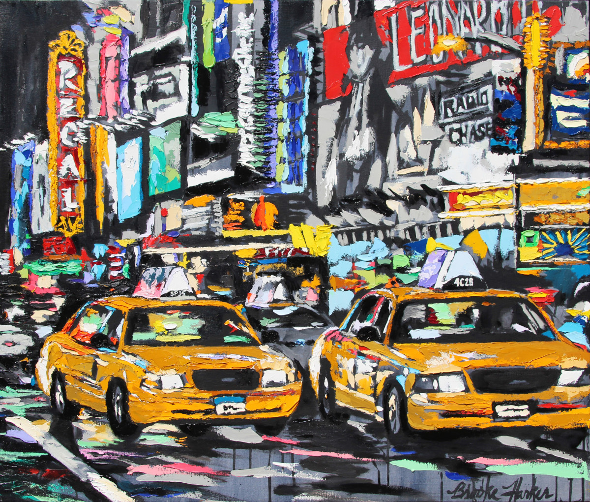 Parade of Taxis by Brooke Harker 