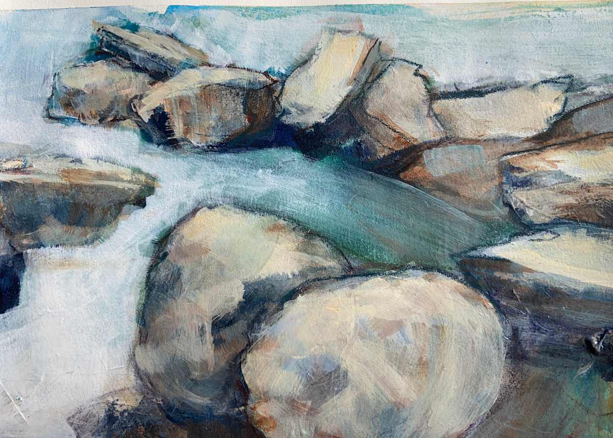 Rock Study: Tumblers by Sharon Helleman 
