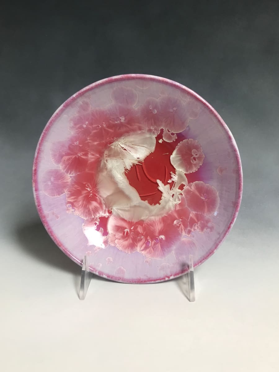 Small Pink Plate by Nichole Vikdal 