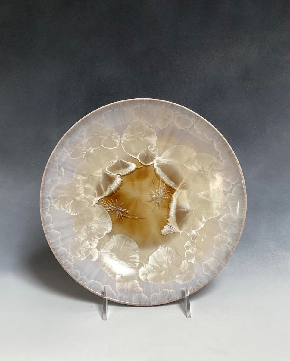 Medium White Crystal Plate by Nichole Vikdal 