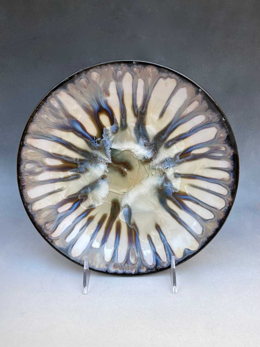 White With Black Plate by Nichole Vikdal 