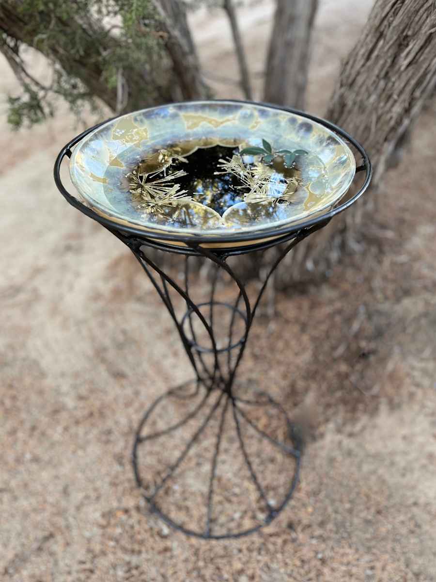 Oriental Birdbath by Nichole Vikdal 