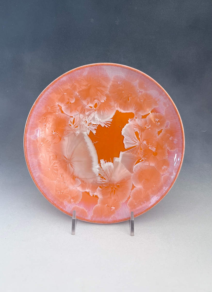 Small Orange Plate by Nichole Vikdal 