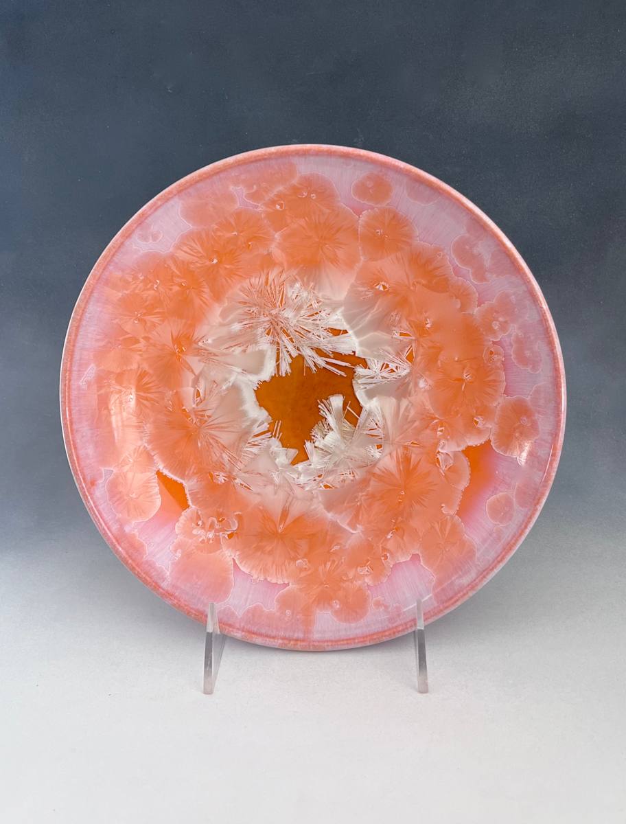 Medium Orange Plate by Nichole Vikdal, Image 1.