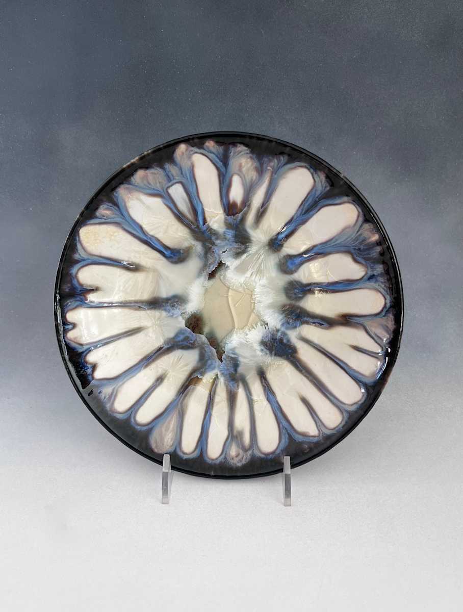 White with black ring plate by Nichole Vikdal 