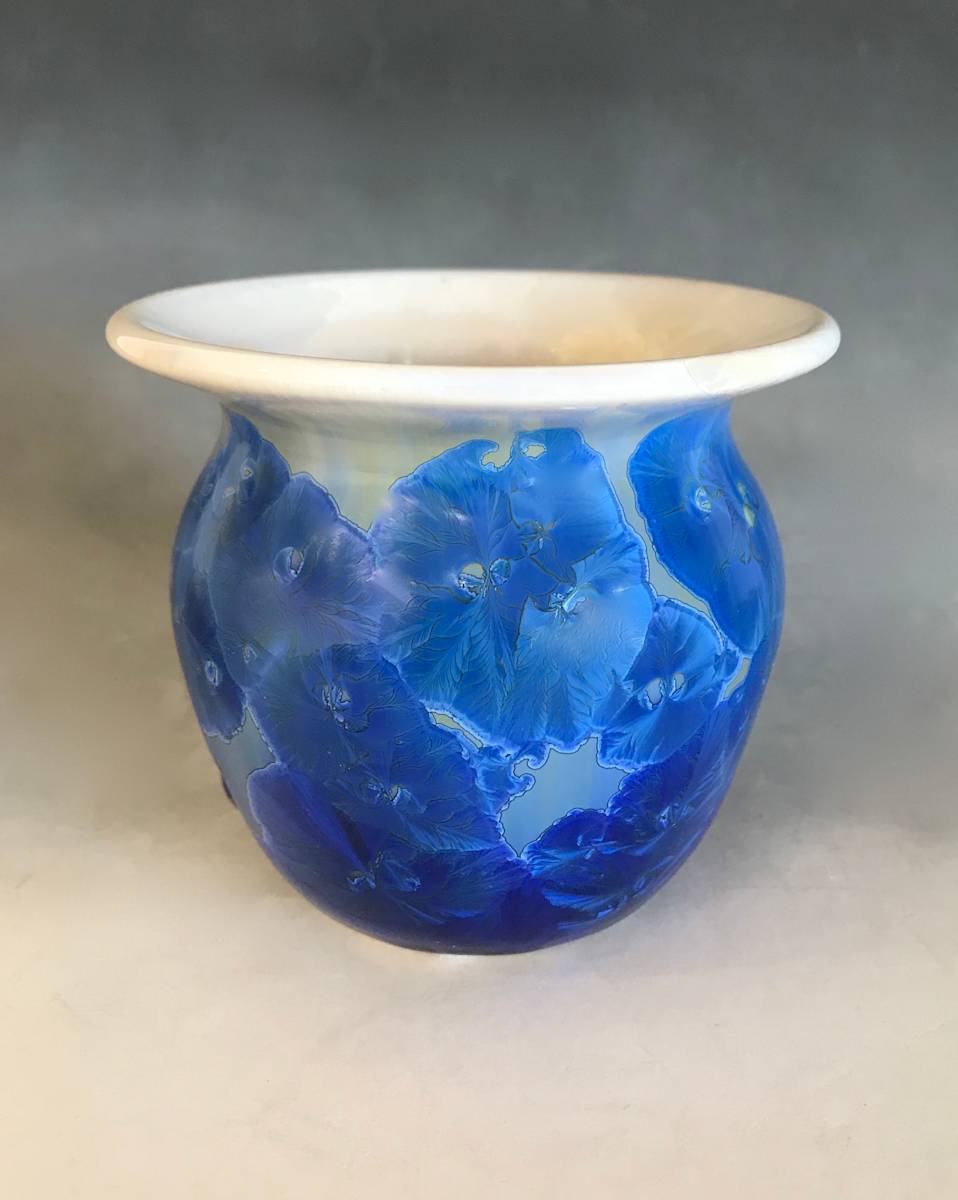 Small Blue and White Pot by Nichole Vikdal, Image 1.