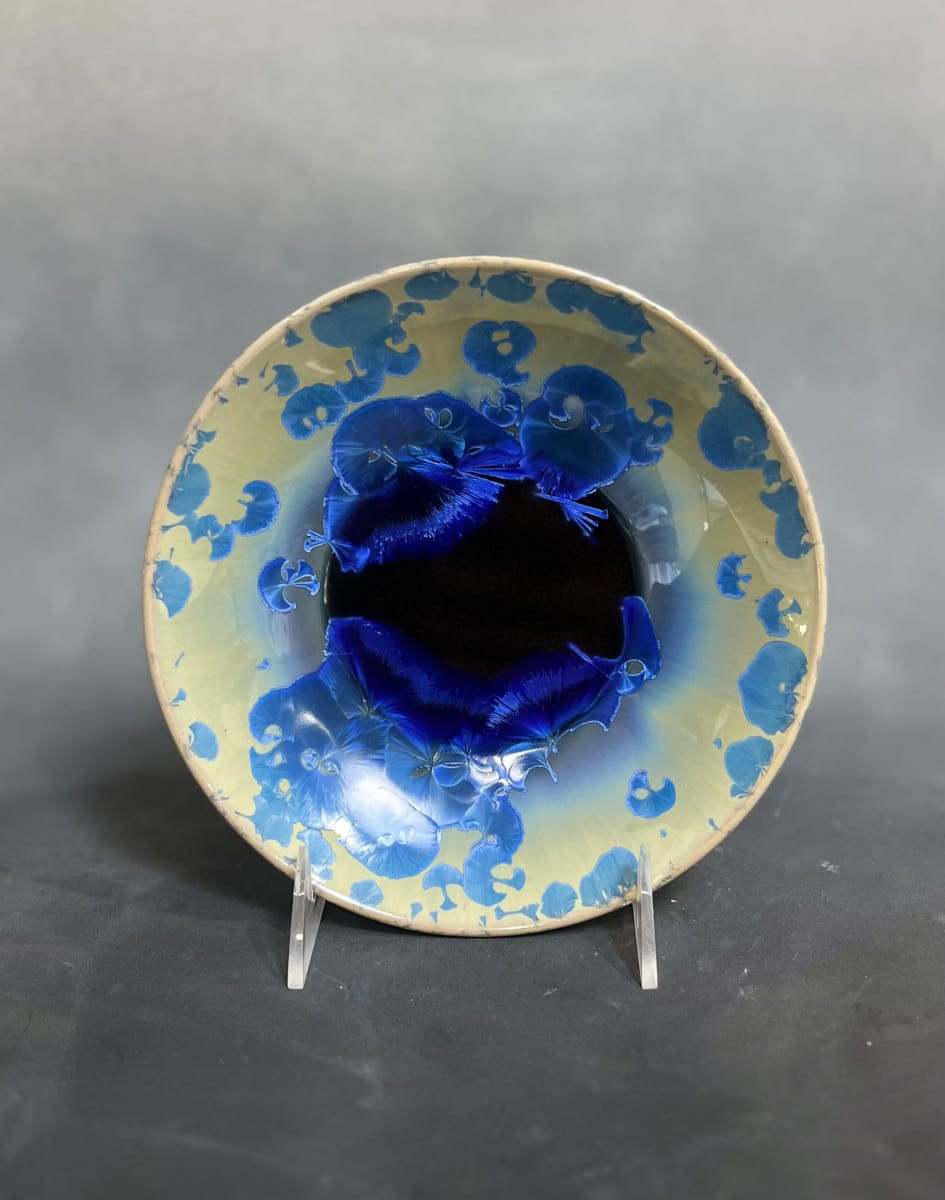 Small Blue Plate by Nichole Vikdal 