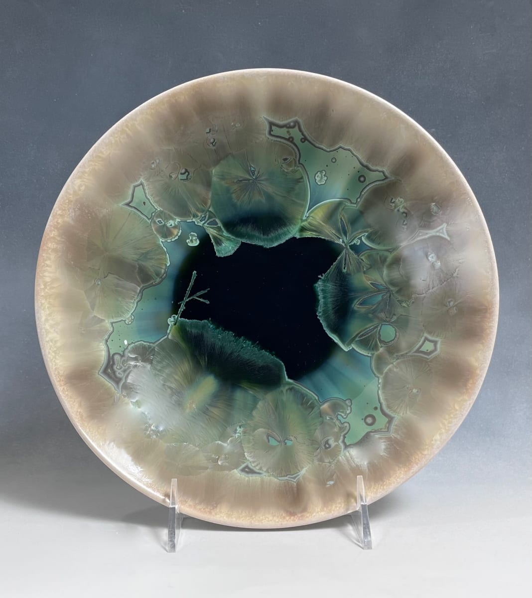 Green with White Plate by Nichole Vikdal 