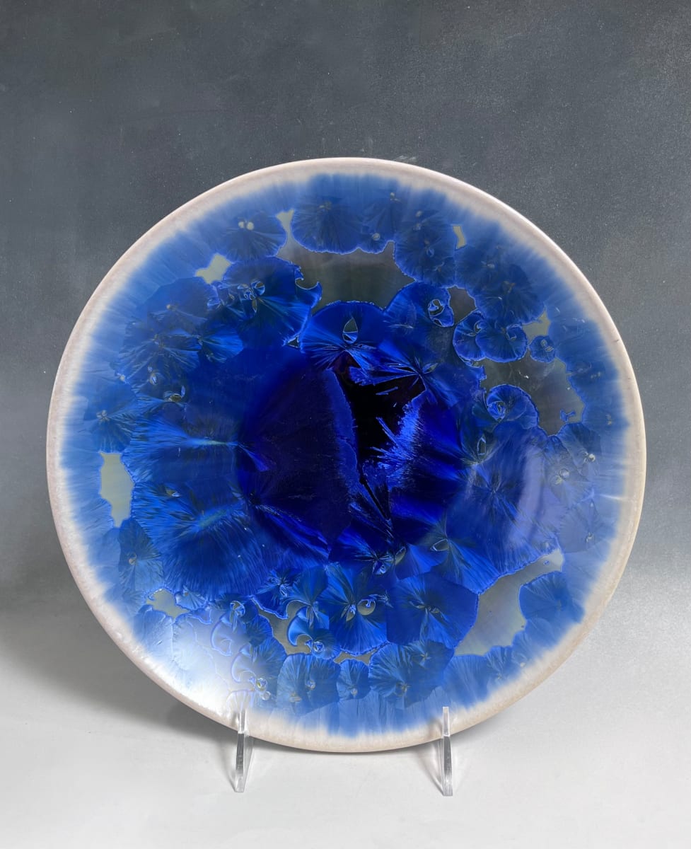 Blue with White Plate by Nichole Vikdal, Image 1.