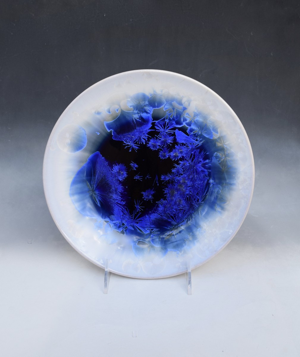 Blue with white Bowl by Nichole Vikdal 