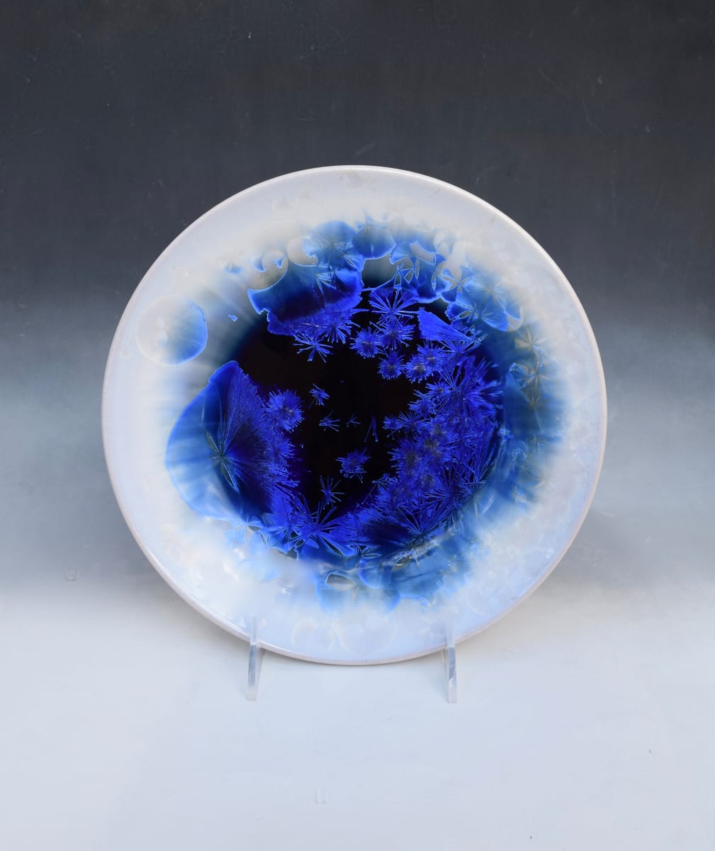 Blue with white Bowl by Nichole Vikdal, Image 1.
