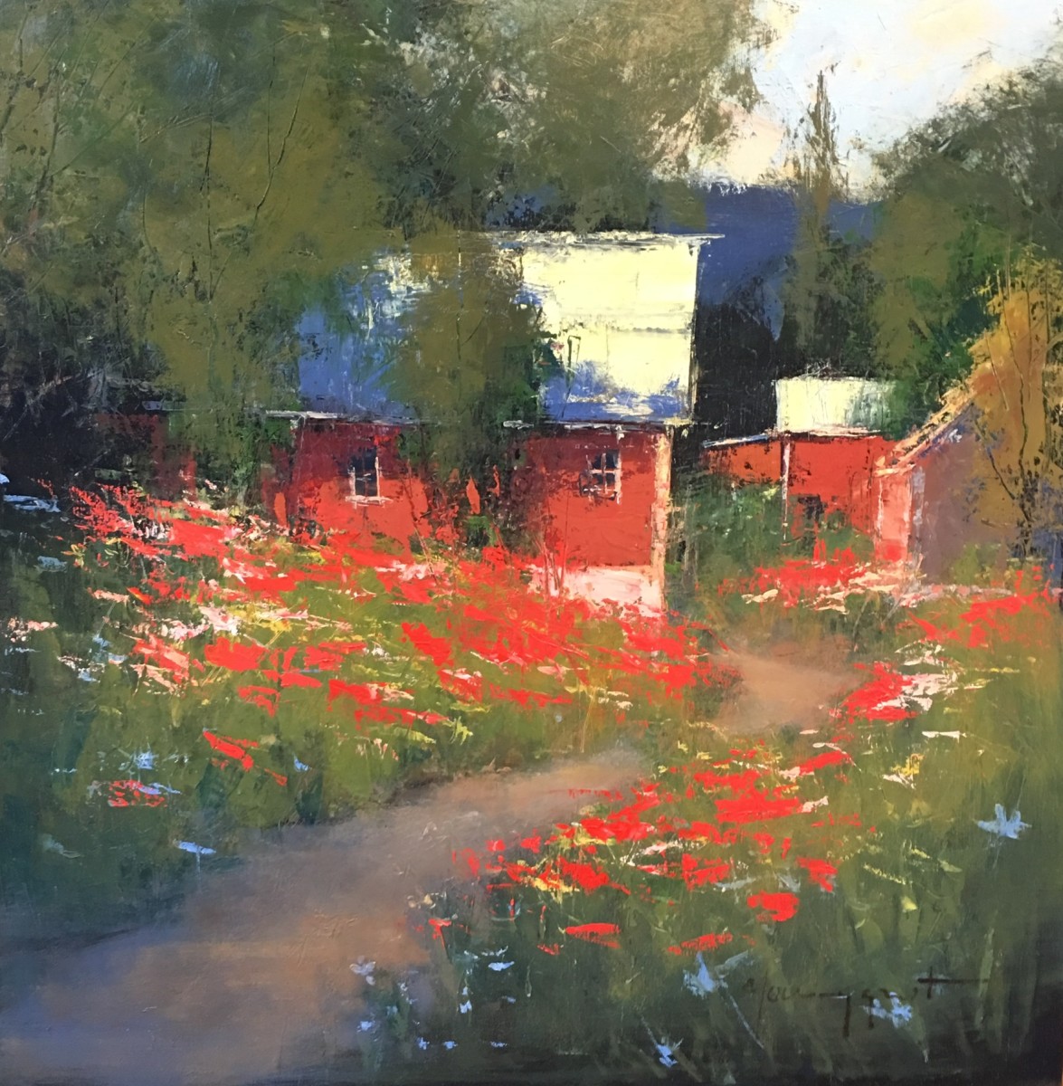 Red Barn by Romona Youngquist 