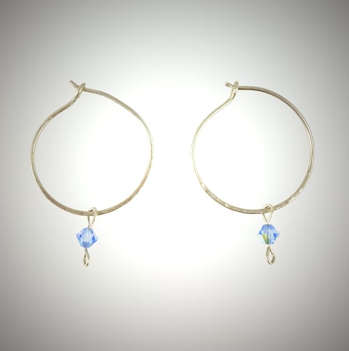 Sweet Blue Crystal Bicones by Patricia C Vener 