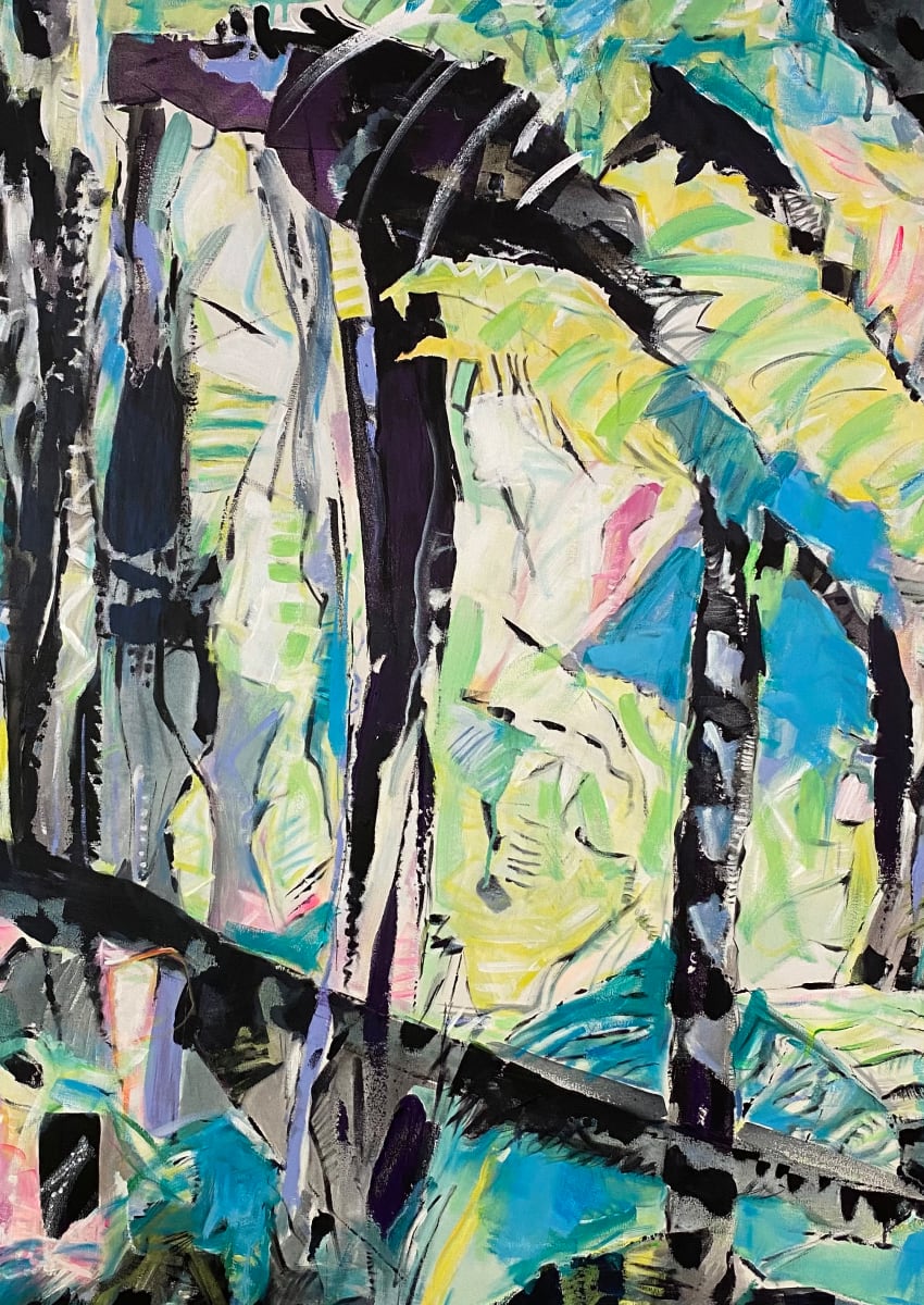 Trees at the coast by Stella Clark 