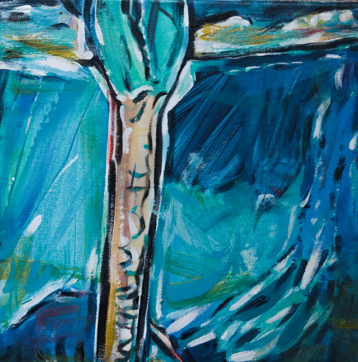 Nikau detail by Stella Clark 