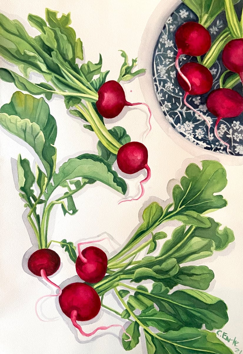 Dancing Radishes by cathy earle 