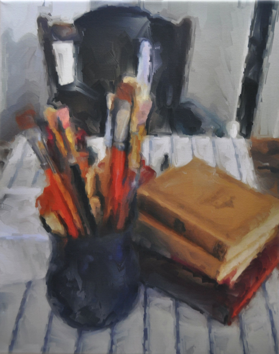 Brushes and Books by Robert Patrick Coombs 