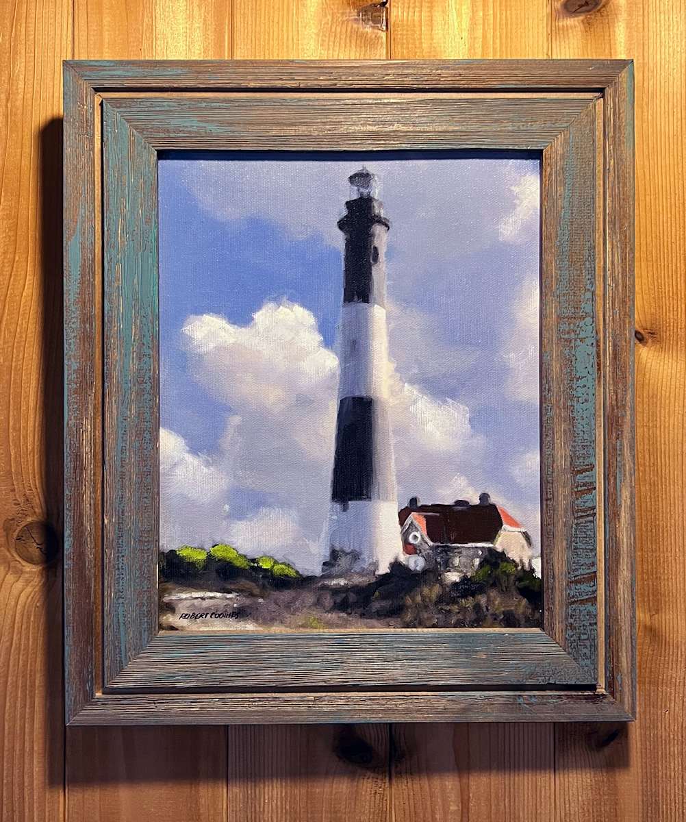 Fire Island Lighthouse by Robert Patrick Coombs  Image: A classic view of the Fire Island Light on a beautiful day!