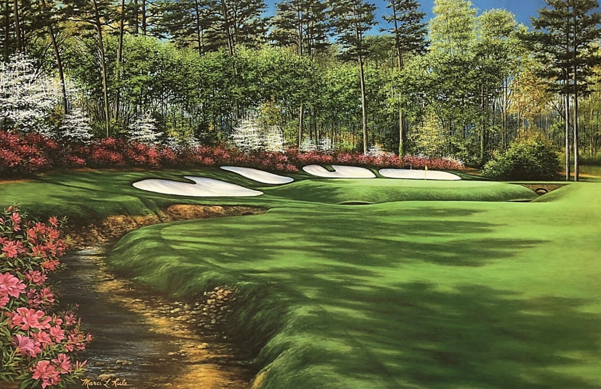 Azalea #13, Augusta National on canvas. 